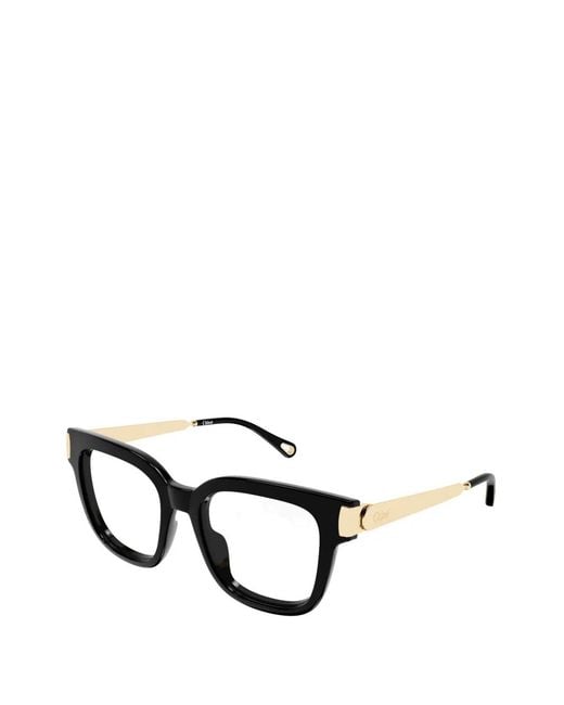 Chloé Black Square-Frame Glasses