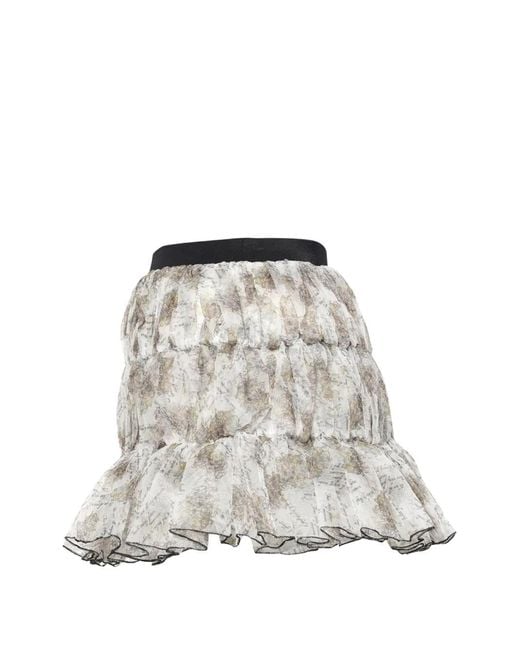 Pushbutton White Maxirock Mit Raffung