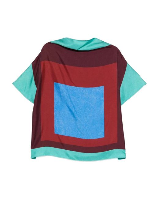 Loewe Multicolor Printed Silk Top