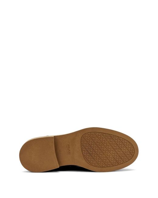 Frau White Distressed Suede Loafers for men