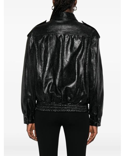 Blazé Milano Black Charlie Bomberjacke Mit Knöpfen
