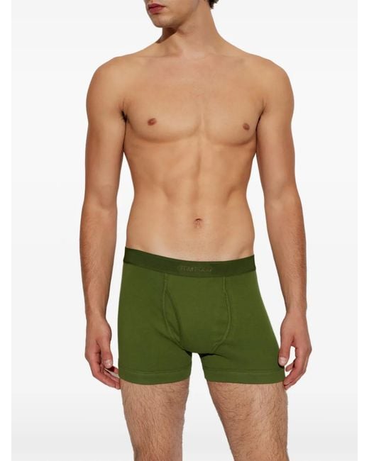 Tom Ford Green Logo-Waistband Boxers for men