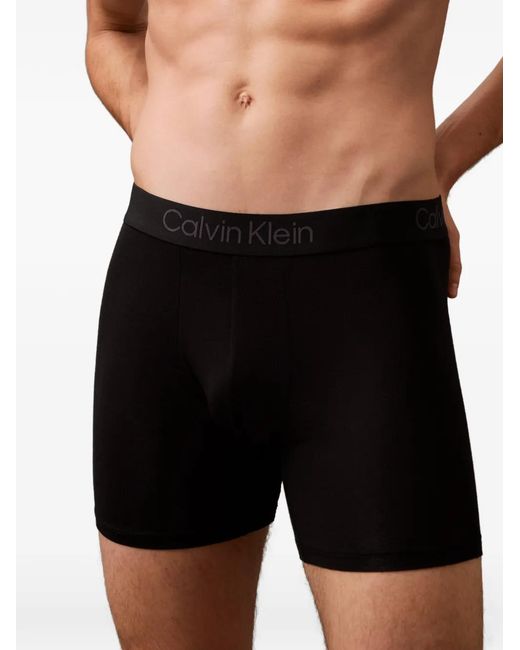 Set de 3 bóxeres con logo en la cinturilla Calvin Klein de hombre de color Blue