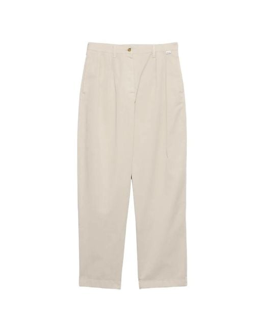 Prada White Old Gabardine Pants