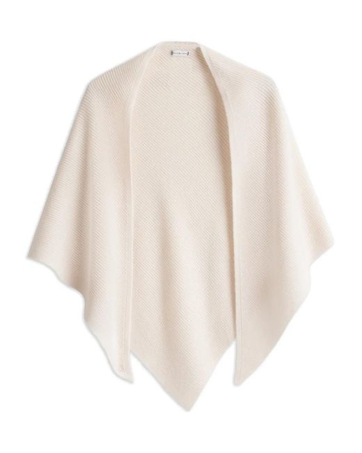 Tommy Hilfiger White Monogram Triangle-Shape Scarf