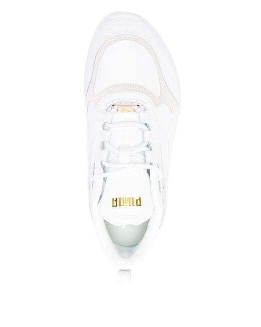 PUMA White Cassia Lux Sneakers