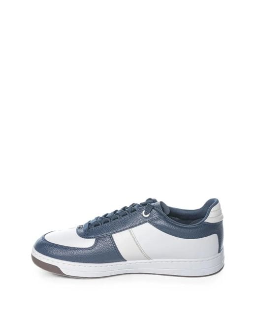 Michael Kors Blue Brady Leather Low-Top Sneakers for men