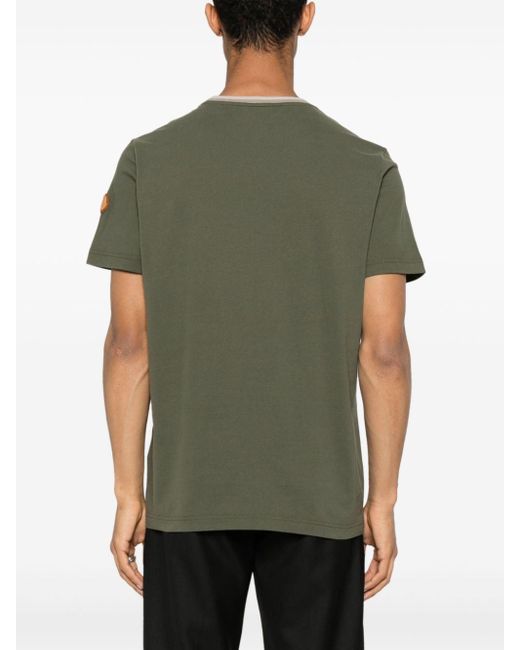 Camiseta con logo en relieve Moncler de hombre de color Green