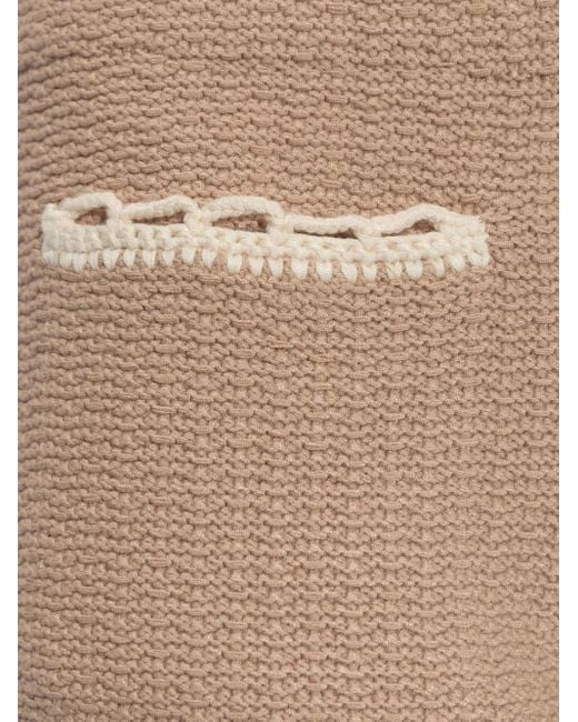 Posse Natural Willow Crochet-Trim Shorts