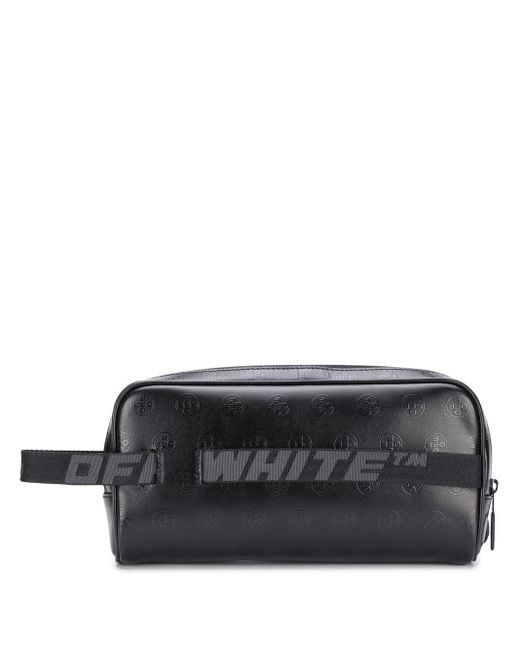 Off-White c/o Virgil Abloh Black Industrial Strap Wash Bag for men