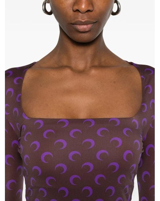 Top Con Stampa di MARINE SERRE in Purple