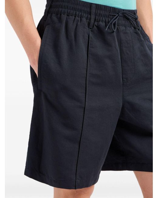 Emporio Armani Blue Elasticated-waist Shorts for men