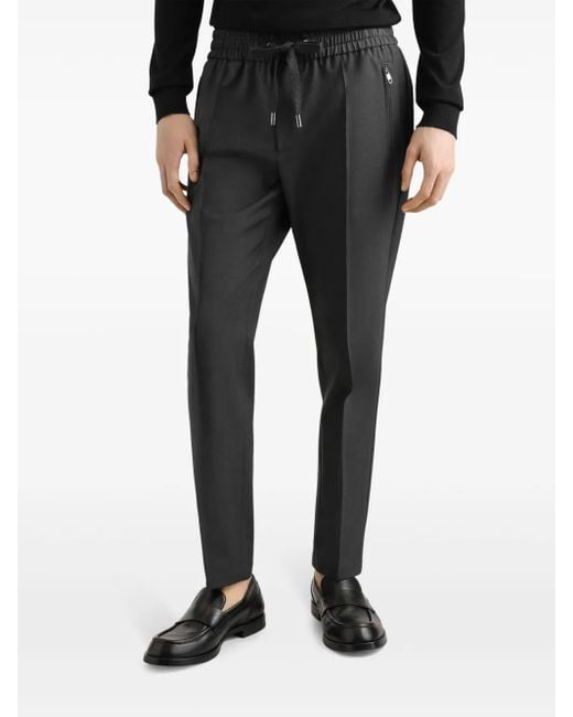 Dolce & Gabbana Gray Cotton Jogging Pants for men