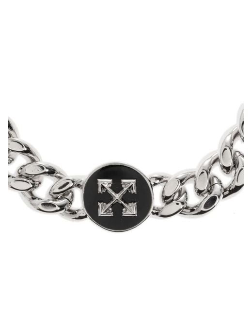 Bracciale A Catena Arrows di Off-White c/o Virgil Abloh in White da Uomo