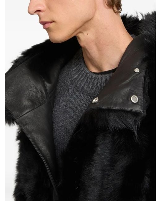 Yves Salomon Black Jackets for men