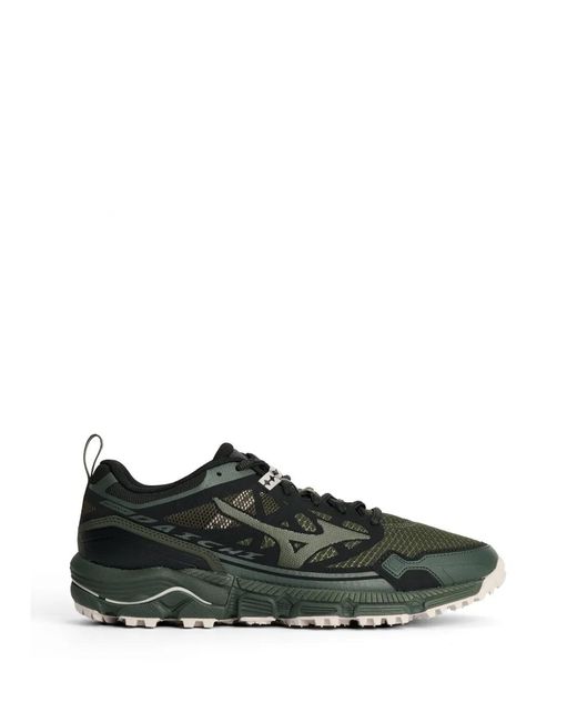 Mizuno メンズ グリーン ウェーブダイイチスニーカー
