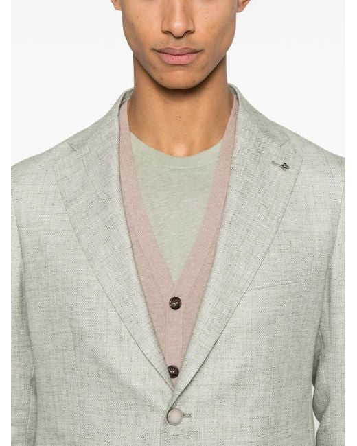 メンズ Tagliatore シングルジャケット Gray
