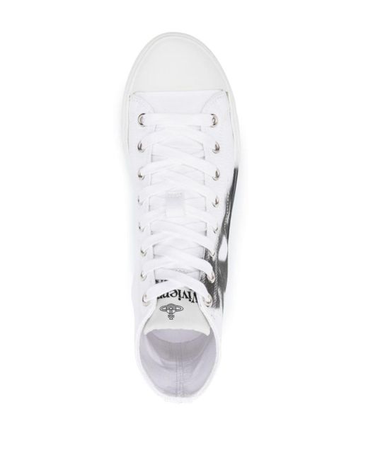 Vivienne Westwood White Plimsoll High-top Sneakers