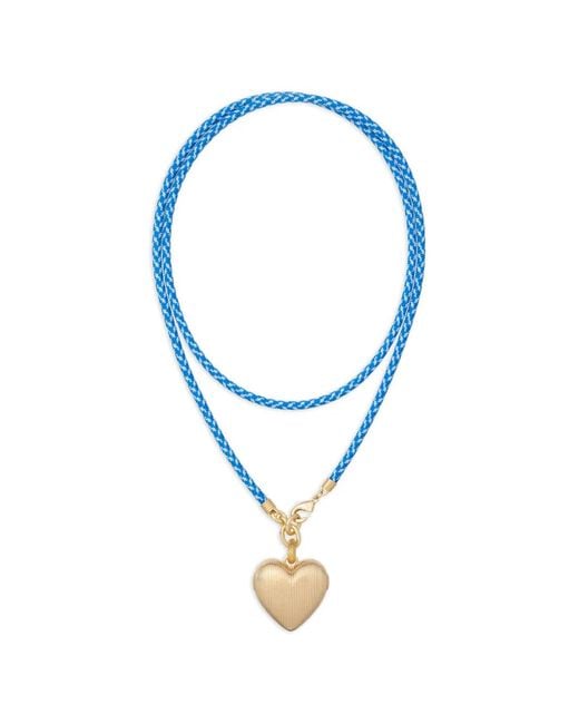 Roxanne Assoulin Blue The Long Happy Cord Charm Necklace