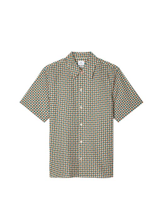 Paul Smith メンズ グレー Geo Tile プリント シャツ 【公式通販】