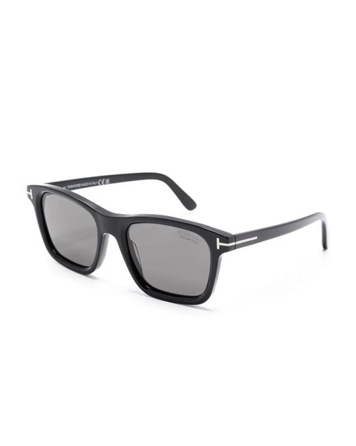 Tom Ford Gray Square-Frame Sunglasses for men