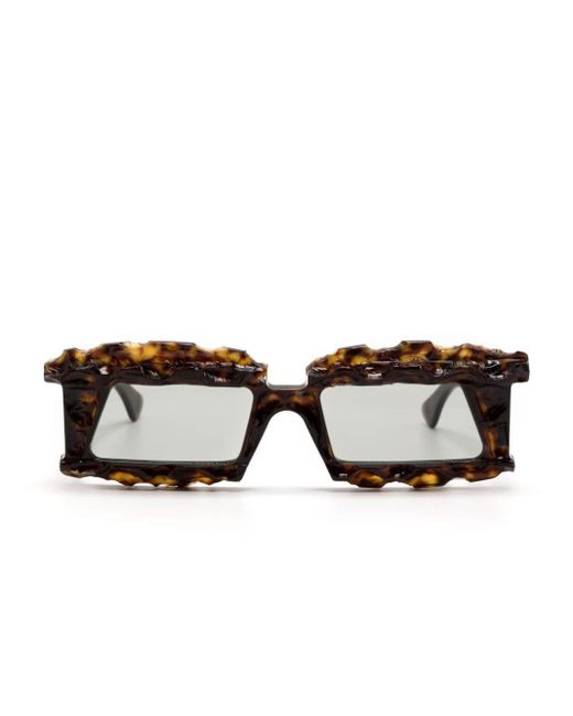 Kuboraum Brown X21 Rectangle-frame Sunglasses