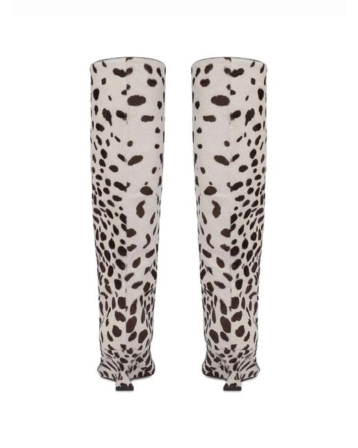 Paris Texas White Bottines Nina À Imprimé Animalier
