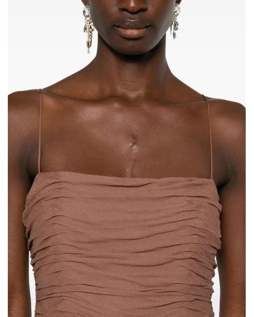 Staud Brown Dalton Dress