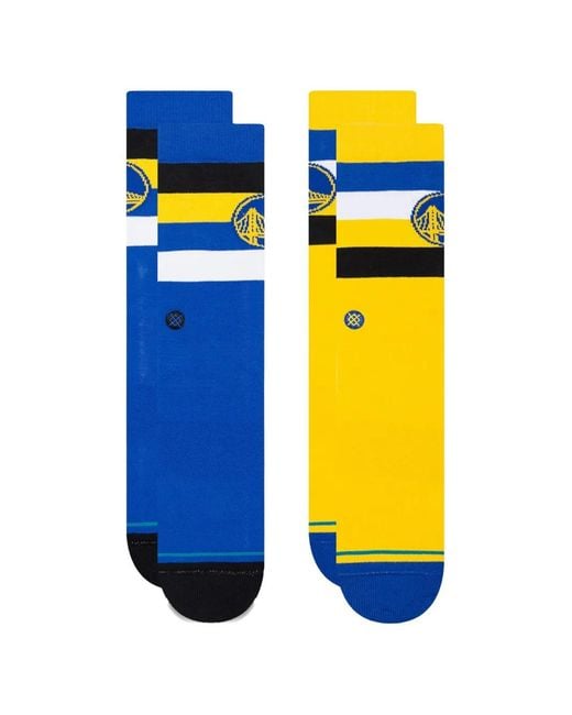 Stance Blue Nba Golden State Warriors Crew Socks for men