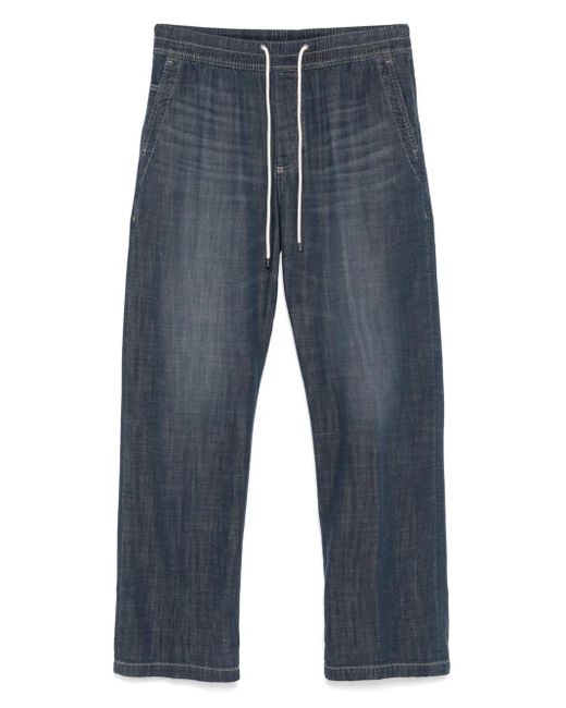 James Perse Blue Selvedge Pull-On Trousers for men