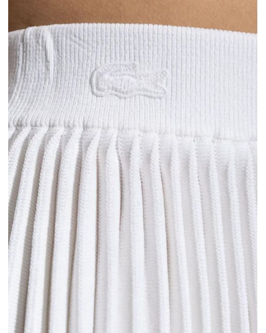 Lacoste Geplooide Rok in het White