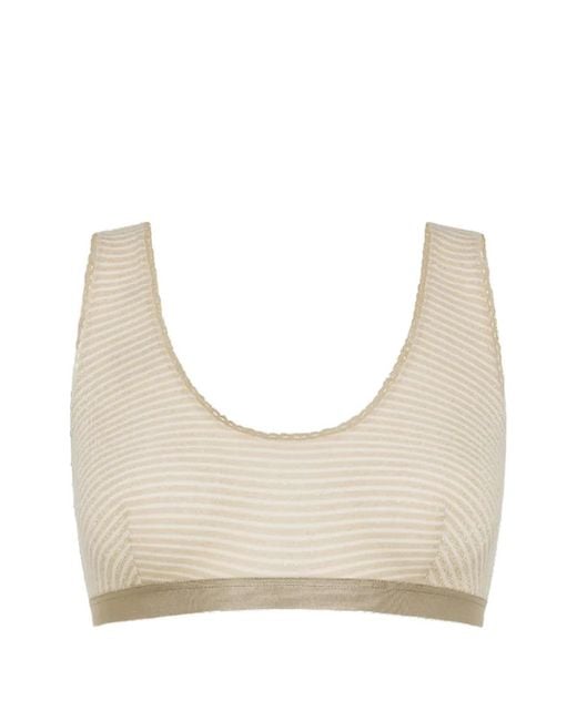 Momoní Natural Poppies Striped Jersey Bra