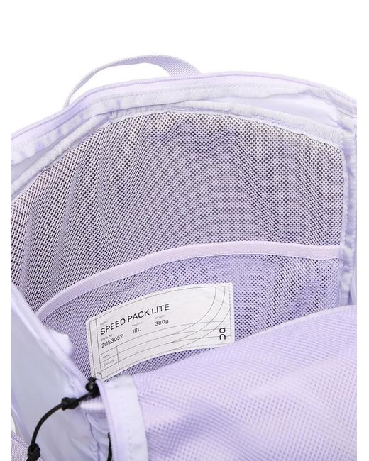 On Shoes Purple Speed Pack Lite Backpack