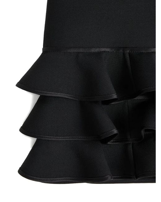Valentino Garavani Black Bow-Detail Mini Skirt