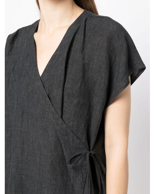 Eileen fisher top wrap dress
