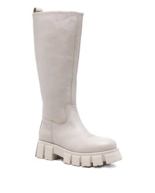 Marc O' Polo White 50Mm Leather Boots
