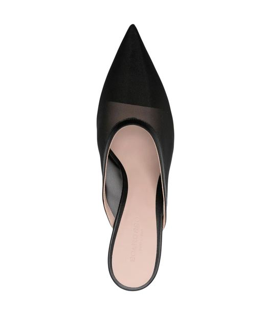 Scarosso Gray Laura 60Mm Mesh Mules