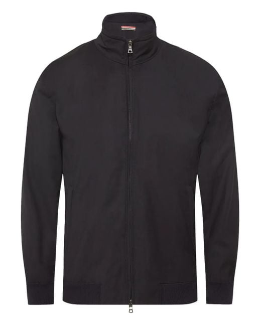 Orlebar Brown Blue Alvaro Merino Zip-Up Bomber Jacket for men