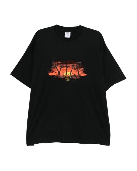 T-Shirt En Coton À Imprimé Graphique Vetements pour homme en coloris Black