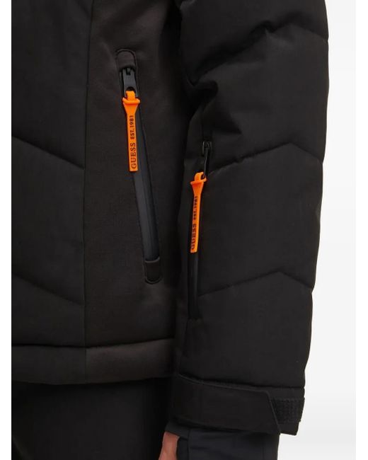 Guess Black Quilted Ski Jacket for men