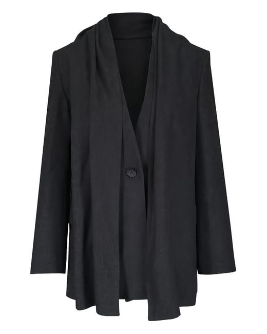 Totême Black Scarf Blazer Jacket