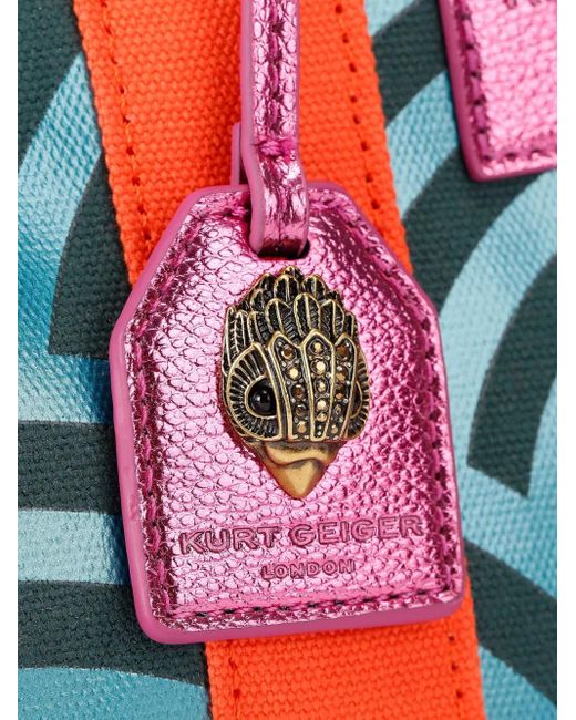 Kurt Geiger Red Small Southbank Eagle-Head Tote Bag