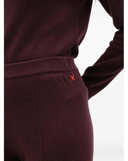 Chinti & Parker Purple Seam-Detail Cuffed Track Pants