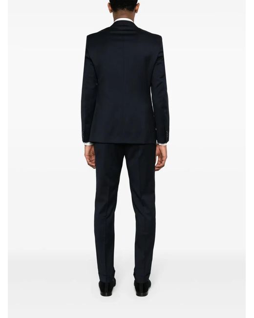 Corneliani Blue Single-Breasted Wool Suit for men