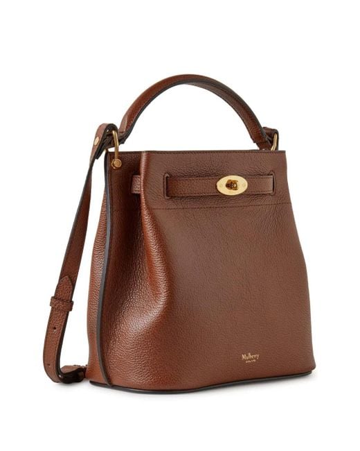 Mulberry Brown Small Islington Leather Bucket Bag