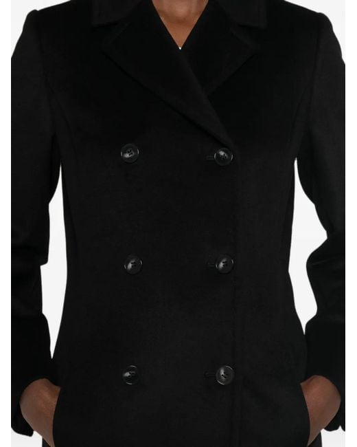 Marella Black Mllpallore Double-Breasted Coat