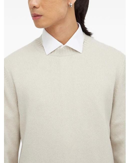 Samsøe & Samsøe White Sylli Crew-Neck Sweater for men