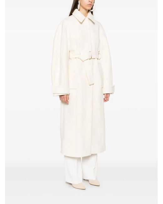 Jacquemus White Bari Coat