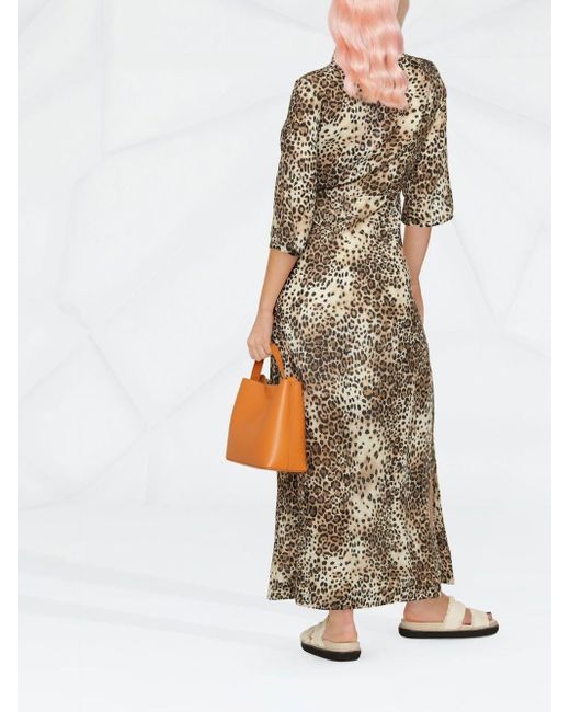 Max & Moi Natural Leopard-print Dress