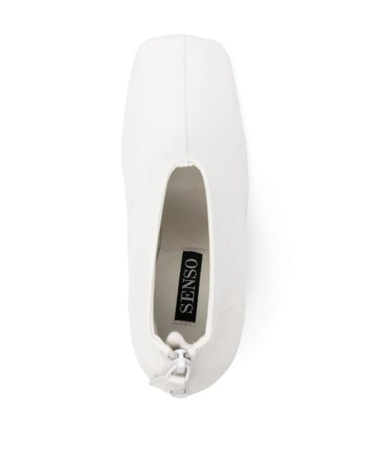 Senso White 90Mm Sheena Ii Ankle Boots
